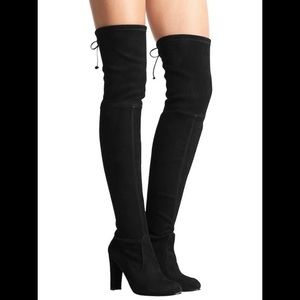 Stuart Weitzman Highland Over the Knee Boots Black